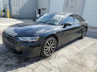 2023 Audi A8 with VIN WAULDAF85PN005368, listed as a Copart auction lot 59032024 with 3,634 mi miles and Clean Title. Bid and sale history available at carsss.com. Image 1.