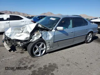 2001 BMW 7 Series 740iL with VIN WBAGH83401DP17901, listed as a Copart auction lot 75211414 with 0 mi miles and Salvage Title. Bid and sale history available at carsss.com. Image 1.