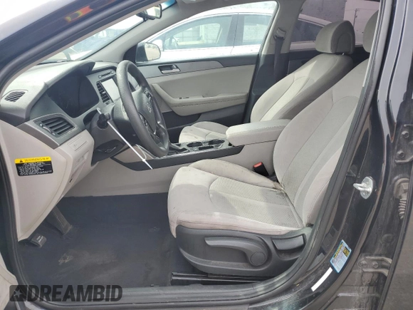 2017 Hyundai Sonata 2.4L with VIN 5NPE24AF6HH488766, listed as a Copart auction lot 55162855 with 134,099 mi miles and Clean Title. Bid and sale history available at DreamBid. Image 7.