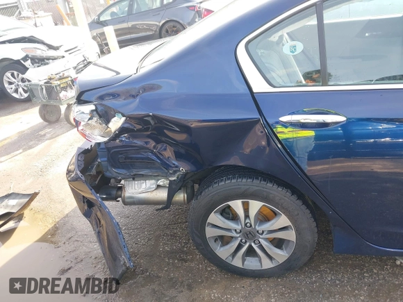 2015 Honda Accord LX with VIN 1HGCR2F31FA215827, listed as a IAAI auction lot 41908987 with 123,113 mi miles and . Bid and sale history available at carsss.com. Image 6.
