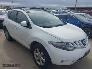 2009 Nissan Murano S with VIN JN8AZ18U69W012370, listed as a IAAI auction lot 41333790 with 186,798 mi miles. Bid and sale history available at carsss.com. Image 1.