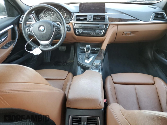 2016 BMW 3 Series 328i with VIN WBA8E9G58GNT47368, listed as a Copart auction lot 52443285 with 46,283 mi miles and Salvage Title. Bid and sale history available at carsss.com. Image 8.