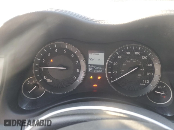 2019 Infiniti Q70 Luxe with VIN JN1BY1ARXKM585270, listed as a Copart auction lot 42320385 with 94,206 mi miles and Salvage Title. Bid and sale history available at DreamBid. Image 9.