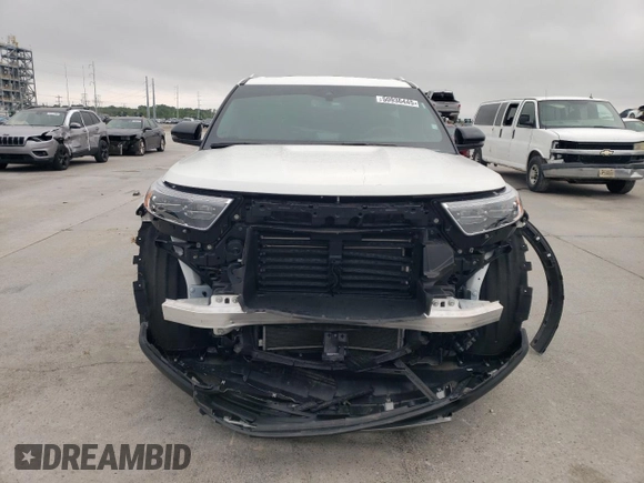 2023 Ford Explorer King Ranch with VIN 1FM5K7LC1PGB48735, listed as a Copart auction lot 50936445 with 8,265 mi miles and Salvage Title. Bid and sale history available at carsss.com. Image 5.