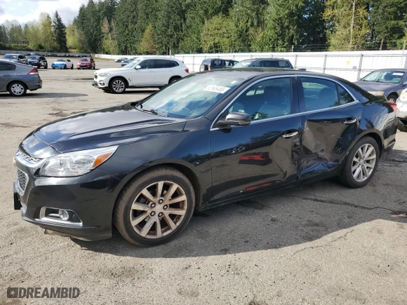 2015 Chevrolet Malibu LTZ with VIN 1G11F5SLXFF335563, listed as a Copart auction lot 52565455 with 85,305 mi miles and Salvage Title. Bid and sale history available at carsss.com. Image 1.