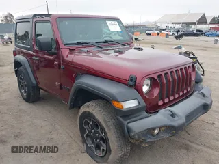 2021 Jeep Wrangler 80th Anniversary with VIN 1C4GJXAN7MW752845, listed as a IAAI auction lot 42581895 with 45,613 mi miles and . Bid and sale history available at DreamBid. Image 1.