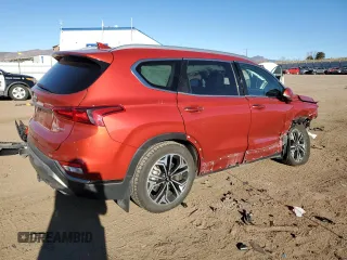 2020 Hyundai Santa Fe Limited with VIN 5NMS5CAA4LH223553, listed as a Copart auction lot 49643985 with 37,574 mi miles and Salvage Title. Bid and sale history available at carsss.com. Image 3.
