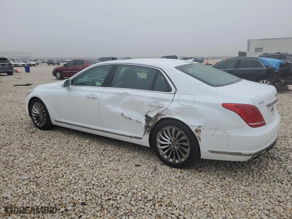 2017 Genesis G90 5.0L Ultimate with VIN KMHG54JH5HU029912, listed as a Copart auction lot 42926325 with 108,651 mi miles and Salvage Title. Bid and sale history available at carsss.com. Image 2.