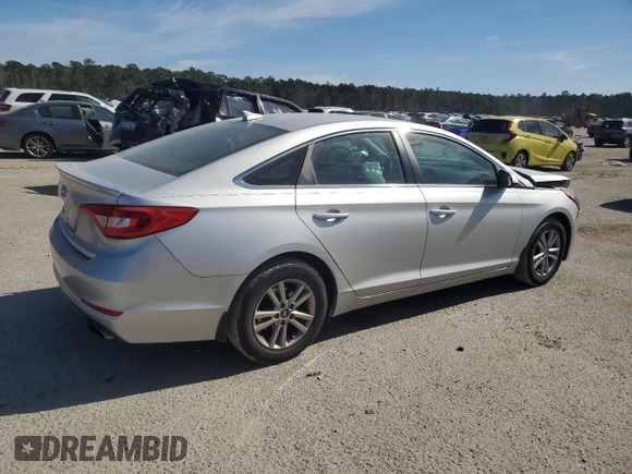 2017 Hyundai Sonata SE with VIN 5NPE24AF9HH464560, listed as a Copart auction lot 47408395 with 114,878 mi miles and Salvage Title. Bid and sale history available at DreamBid. Image 3.