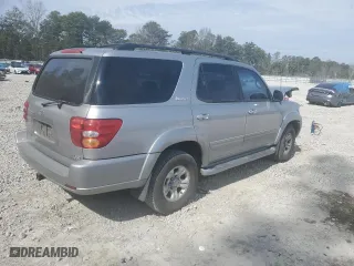 2002 Toyota Sequoia Limited with VIN 5TDZT38A72S091667, listed as a Copart auction lot 47106775 with 275,790 mi miles and Salvage Title. Bid and sale history available at carsss.com. Image 3.