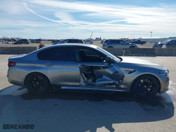 2019 BMW M5 with VIN WBSJF0C53KB448064, listed as a IAAI auction lot 41322325 with 47,694 mi miles. Bid and sale history available at carsss.com. Image 13.