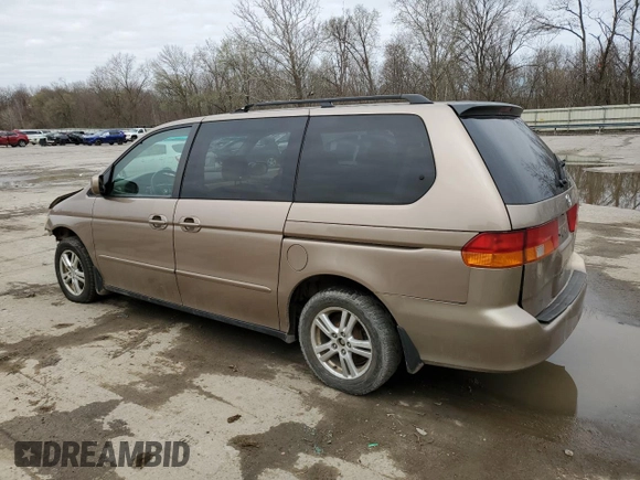 2004 Honda Odyssey EX with VIN 5FNRL186X4B127827, listed as a Copart auction lot 51602565 with 182,127 mi miles and Salvage Title. Bid and sale history available at DreamBid. Image 2.