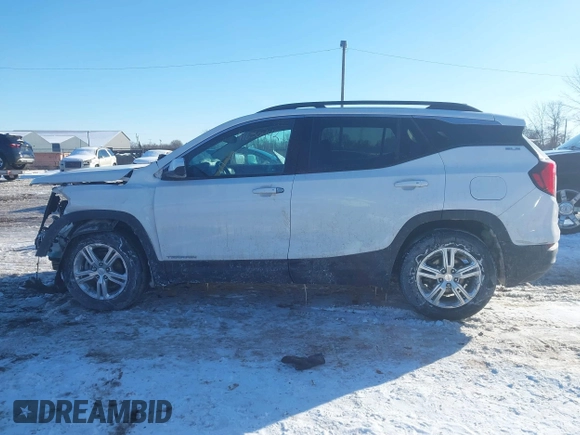 2020 GMC Terrain SLE with VIN 3GKALMEV8LL201910, listed as a IAAI auction lot 41650442 with 55,087 mi miles. Bid and sale history available at carsss.com. Image 14.