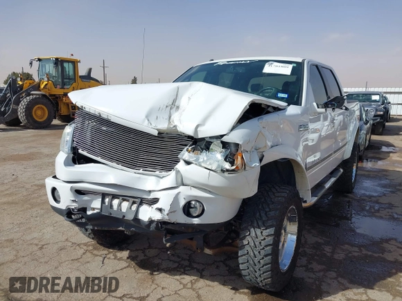 2008 Ford F-150 XLT with VIN 1FTPW145X8FB64762, listed as a IAAI auction lot 41701809 with 57,121 mi miles. Bid and sale history available at carsss.com. Image 6.