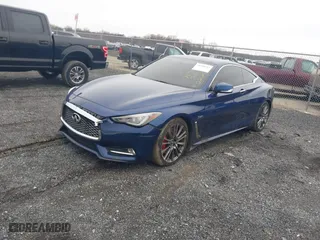 2017 Infiniti Q60 Red Sport 400 with VIN JN1FV7EKXHM610963, listed as a IAAI auction lot 41500213 with 98,585 mi miles. Bid and sale history available at carsss.com. Image 17.