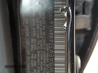 2004 BMW 3 Series 325i z VIN WBAEV33444KL61908, wystawiony jako Copart lot #55217205 z przebiegiem Nie podano mil oraz Szkoda całkowita • Salvage title. Historia ofert i sprzedaży dostępna na DreamBid. Obrazek 12.