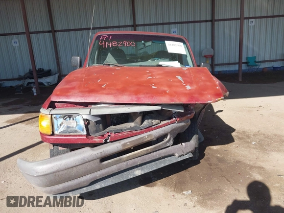 1997 Ford Ranger XLT with VIN 1FTCR10AXVUB05405, listed as a IAAI auction lot 41482900 with 220,026 mi miles. Bid and sale history available at carsss.com. Image 13.