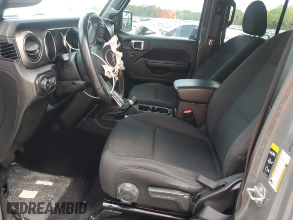 2020 Jeep Wrangler Unlimited Sport with VIN 1C4HJXDG6LW311546, listed as a Copart auction lot 51675395 with 27,679 mi miles and Salvage title. Bid and sale history available at DreamBid. Image 7.
