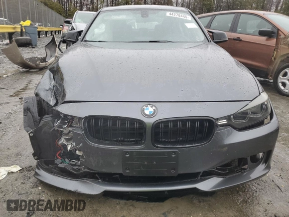 2015 BMW 3 Series 320i with VIN WBA3B1C55FK136932, listed as a Copart auction lot 44278445 with 153,693 mi miles and Salvage Title. Bid and sale history available at carsss.com. Image 5.