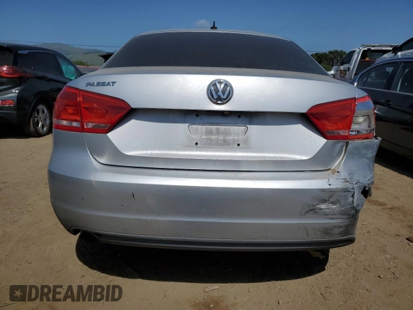 2012 Volkswagen Passat S with VIN 1VWAP7A39CC018594, listed as a Copart auction lot 54530385 with 232,311 mi miles and Salvage title. Bid and sale history available at DreamBid. Image 6.