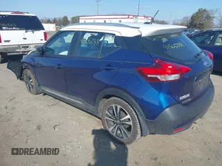 2018 Nissan Kicks SV with VIN 3N1CP5CUXJL525112, listed as a IAAI auction lot 41505288 with 50,019 mi miles and . Bid and sale history available at DreamBid. Image 3.
