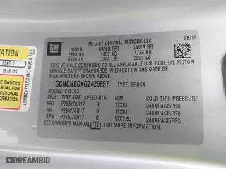 2016 Chevrolet Silverado 1500 Work Truck with VIN 1GCNCNECXGZ420657, listed as a IAAI auction lot 41547521 with 292,893 mi miles. Bid and sale history available at carsss.com. Image 9.