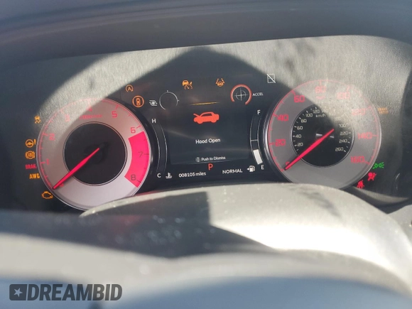 2022 Acura TLX Type S with VIN IA046313, listed as a Copart auction lot 45343545 with 8,105 mi miles and Salvage title. Bid and sale history available at DreamBid. Image 9.