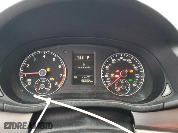 2013 Volkswagen Passat S with VIN 1VWAP7A35DC133212, listed as a Copart auction lot 65584105 with 156,902 mi miles and Salvage title. Bid and sale history available at DreamBid. Image 9.