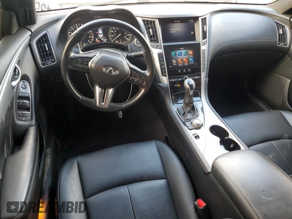 2020 Infiniti Q50 3.0t LUXE with VIN JN1EV7AP9LM208230, listed as a Copart auction lot 47831295 with 79,459 mi miles and Salvage Title. Bid and sale history available at carsss.com. Image 8.