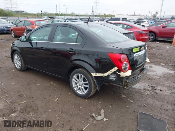 2012 Chevrolet Sonic LT with VIN 1G1JC5SH0C4129096, listed as a IAAI auction lot 42023621 with 45,517 mi miles and . Bid and sale history available at DreamBid. Image 3.
