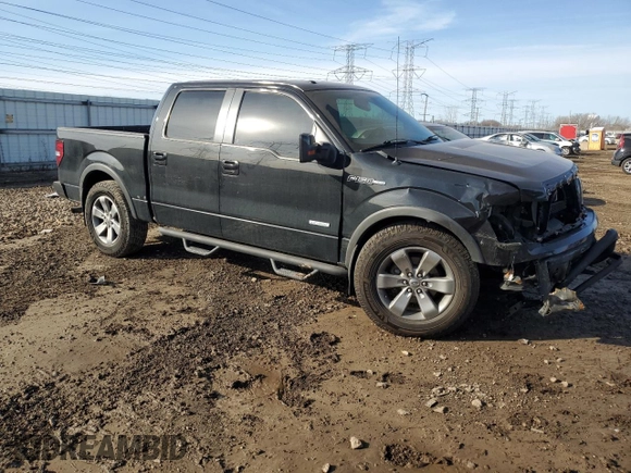 2012 Ford F-150 XL with VIN 1FTFW1ET5CFA99529, listed as a Copart auction lot 48192955 with 140,289 mi miles and Salvage Title. Bid and sale history available at carsss.com. Image 4.