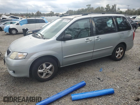 2002 Mazda MPV LX with VIN JM3LW28J320305099, listed as a Copart auction lot 83457404 with 135,020 mi miles and Salvage Title. Bid and sale history available at carsss.com. Image 1.