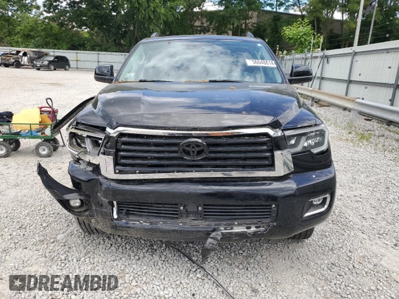 2021 Toyota Sequoia TRD Sport with VIN 5TDCY5B14MS185097, listed as a Copart auction lot 56048814 with 47,553 mi miles and Salvage Title. Bid and sale history available at carsss.com. Image 5.