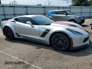 2015 Chevrolet Corvette Z06 2LZ with VIN 1G1YR2D65F5601184, listed as a Copart auction lot 64979444 with 38,080 mi miles and Salvage Title. Bid and sale history available at carsss.com. Image 4.