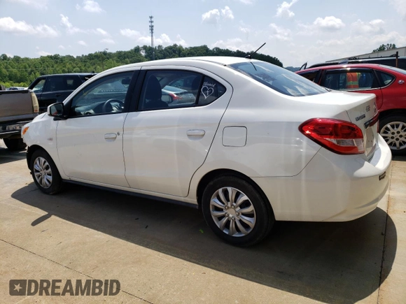 2019 Mitsubishi Mirage G4 ES with VIN ML32F3FJ8KHF11085, listed as a Copart auction lot 55000834 with 90,395 mi miles and Salvage Title. Bid and sale history available at carsss.com. Image 2.