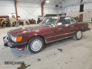 1988 Mercedes-Benz 560 560SL with VIN WDBBA48D8JA081568, listed as a Copart auction lot 75203314 with 51,120 mi miles and Salvage Title. Bid and sale history available at carsss.com. Image 1.