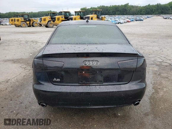2013 Audi A6 Premium Plus with VIN WAUDFAFC2DN011787, listed as a Copart auction lot 58826175 with Not provided miles and Salvage title. Bid and sale history available at DreamBid. Image 6.