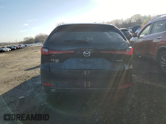 2024 Mazda CX-90 Preferred Plus with VIN JM3KKCHD8R1114256, listed as a Copart auction lot 84735564 with 15,165 mi miles and Salvage Title. Bid and sale history available at DreamBid. Image 6.