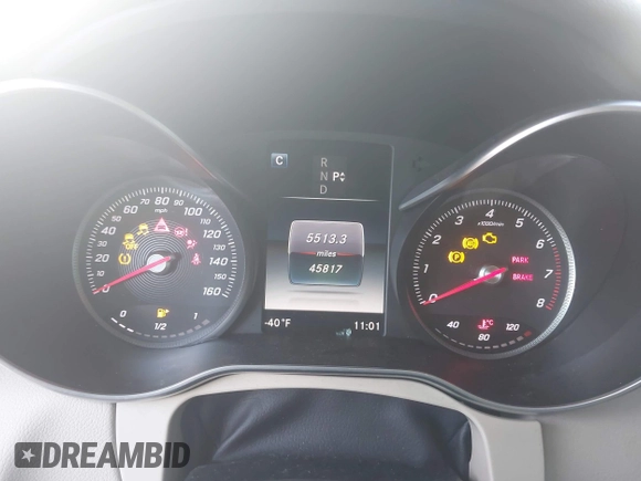 2016 Mercedes-Benz C 300 with VIN 55SWF4JB8GU100986, listed as a IAAI auction lot 42429403 with 45,817 mi miles and . Bid and sale history available at DreamBid. Image 7.