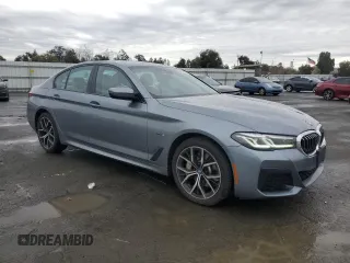 2022 BMW 5 Series 530e with VIN WBA13AG05NCL01602, listed as a Copart auction lot 85075934 with 34,240 mi miles and Salvage title. Bid and sale history available at DreamBid. Image 4.
