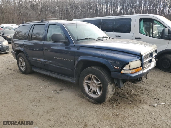 2000 Dodge Durango with VIN 1B4HS28Z1YF227831, listed as a Copart auction lot 46294585 with 207,843 mi miles and Salvage Title. Bid and sale history available at carsss.com. Image 4.