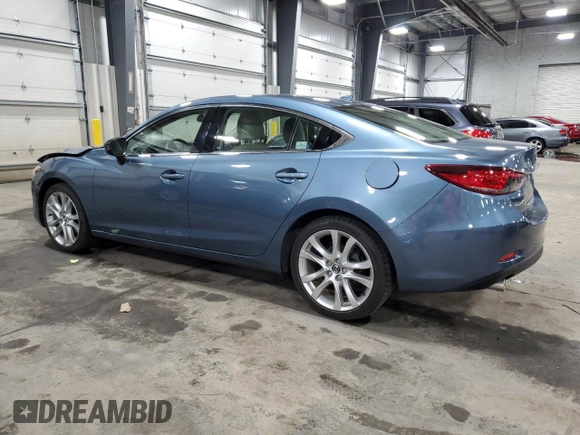2015 Mazda 6 i Touring with VIN JM1GJ1V51F1207909, listed as a Copart auction lot 51362515 with 55,392 mi miles and Salvage Title. Bid and sale history available at carsss.com. Image 2.
