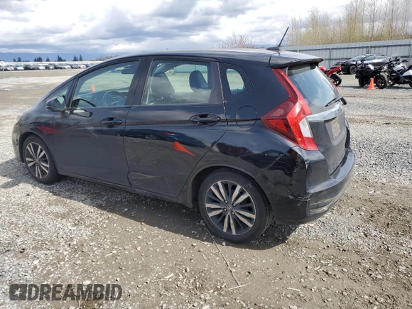 2018 Honda Fit EX-L with VIN 3HGGK5H99JM700706, listed as a Copart auction lot 50999845 with 74,985 mi miles and Salvage title. Bid and sale history available at DreamBid. Image 2.