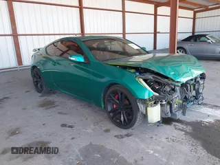 2010 Hyundai Genesis Coupe Track with VIN KMHHU6KH4AU020559, listed as a IAAI auction lot 42785297 with 151,125 mi miles and . Bid and sale history available at DreamBid. Image 1.