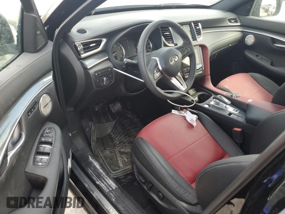 2024 Infiniti QX50 Sport with VIN 3PCAJ5FA0RF113900, listed as a Copart auction lot 78570734 with 261 mi miles and Salvage title. Bid and sale history available at DreamBid. Image 8.