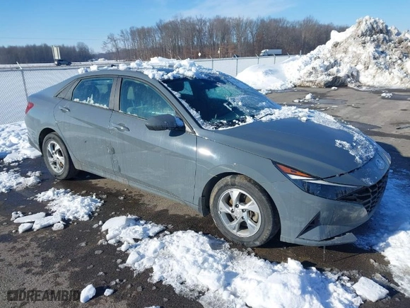 2022 Hyundai Elantra SE with VIN KMHLL4AG8NU259886, listed as a IAAI auction lot 41270628 with 65,457 mi miles. Bid and sale history available at carsss.com. Image 1.