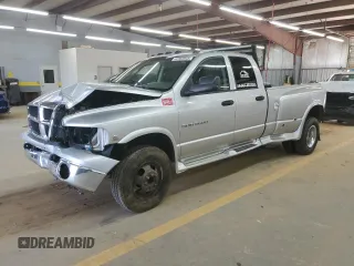 2003 Dodge 3500 ST with VIN 3D7MU48C23G818363, listed as a Copart auction lot 62364945 with 270,063 mi miles and Salvage title. Bid and sale history available at DreamBid. Image 1.