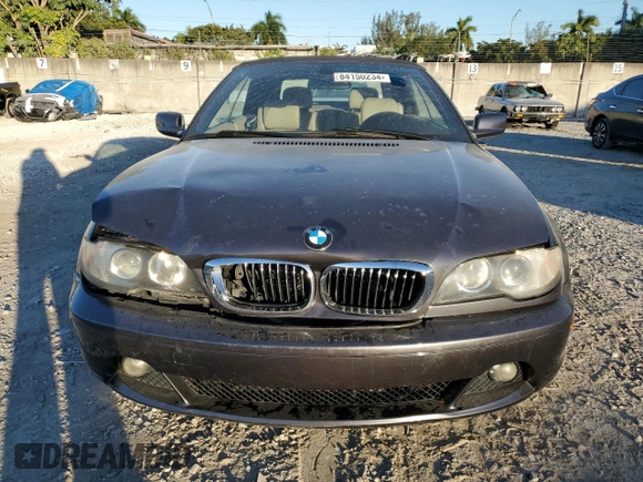 2005 BMW 3 Series 330Ci with VIN WBABW53485PL53102, listed as a Copart auction lot 84150234 with 70,344 mi miles and Salvage Title. Bid and sale history available at carsss.com. Image 5.