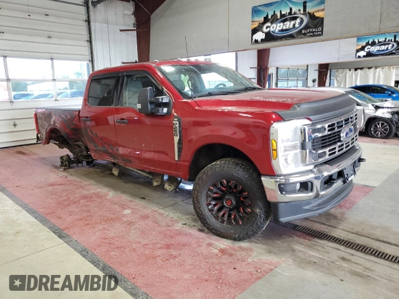 2024 Ford F-250 XL with VIN 1FT7W2BA4REE20696, listed as a Copart auction lot 56710255 with 20,917 mi miles and Salvage title. Bid and sale history available at DreamBid. Image 4.