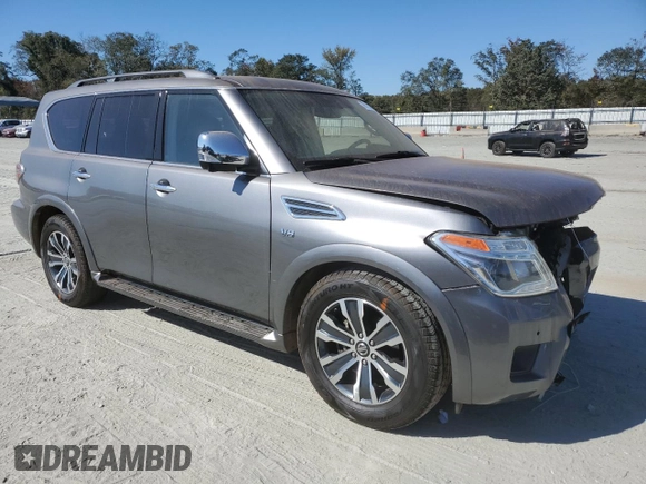2020 Nissan Armada SV with VIN JN8AY2ND1LX017815, listed as a Copart auction lot 76113454 with 112,407 mi miles and Salvage Title. Bid and sale history available at carsss.com. Image 4.